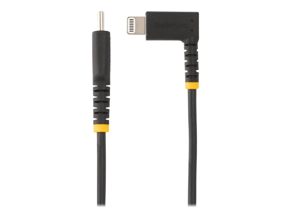 StarTech.com 1 m USB-C auf Lightning Kabel mit Winkelstecker, Ladekabel