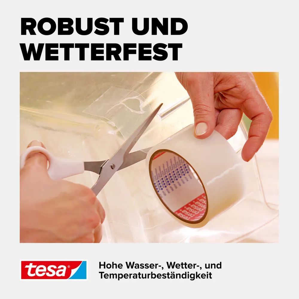 Tesa extra Power Transparant - 10 m - Transparent - Glas - Kunststoff - Stark - 48 mm - 1 Stück(e)