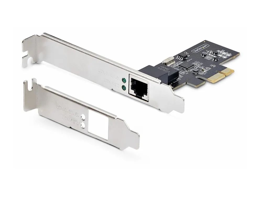StarTech.com 1-Port 2.5G NBASE-T PCIe Network Card, Computer Network Interface Card, Intel I225-V, Single-Port Ethernet, Multi-Gigabit NIC (PR12GI-NETWORK-CARD)
