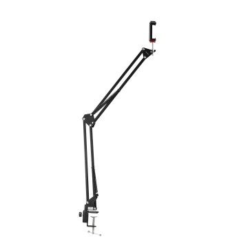 Hama Flexibler Gelenkarm "700 II", ¼", max. 70cm, Smartphone-Halter, Tischklemme
