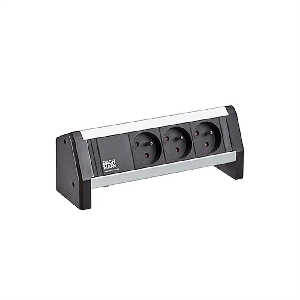 BACHMANN DESK 3xUTE 35° schwarz Ein-Ausgang:GST18