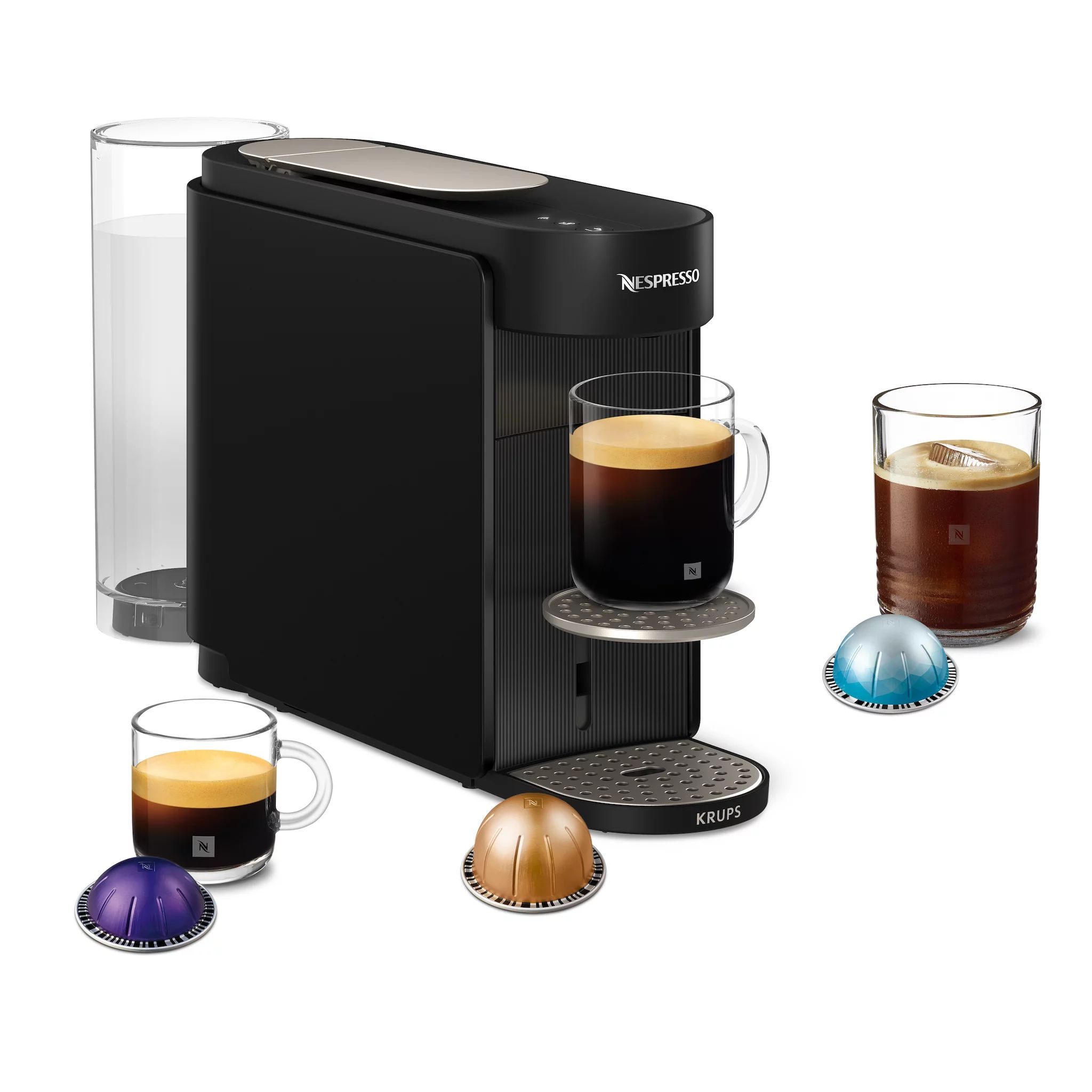 Krups VERTUO Up Nespresso Kapselmaschine XN9408 Ink Black