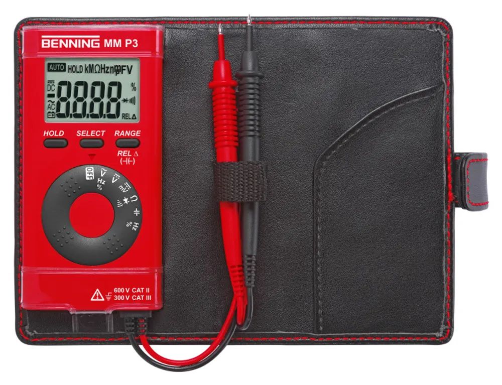 BENNING Digital Multimeter MM P3 600/600V, 40MOhm, 100µF