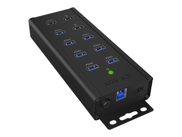 ICY BOX IB-HUB1703-QC3 - Hub - 7 x SuperSpeed USB 3.0