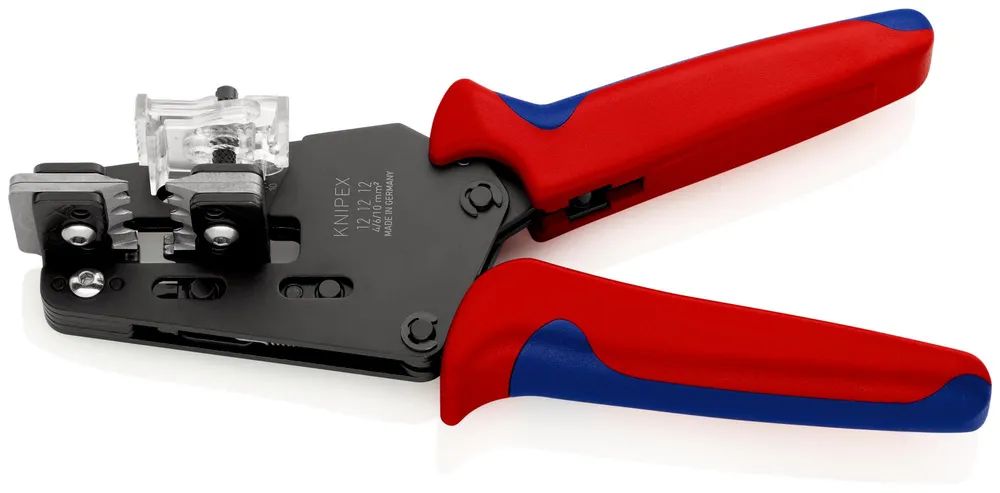 KNIPEX Präzisions-Abisolierzange mit Formmessern 4/6/10 mm² mit Mehrkomponenten-Hüllen brüniert 195 mm