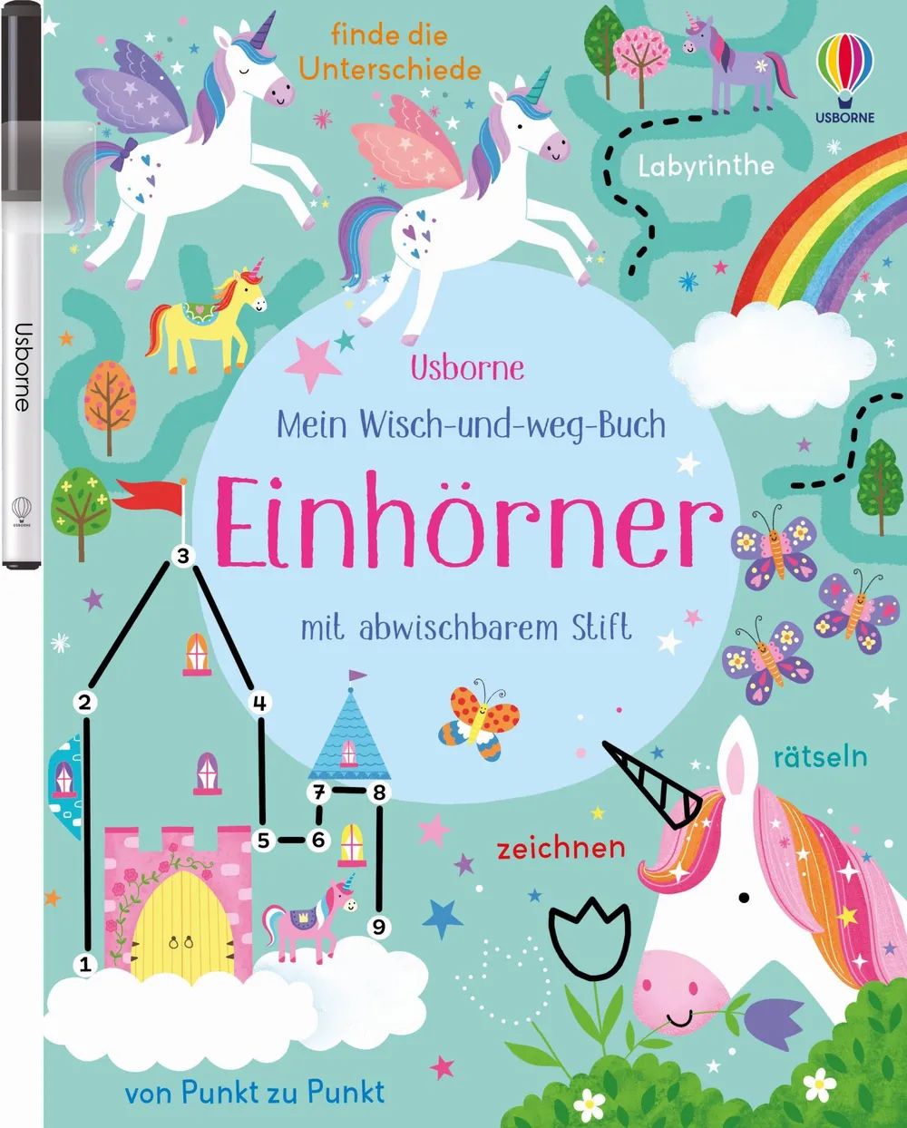 dtv Verlagsgesellschaft mbH & Co.KG Mein Wisch-und-weg-Buch: Einhörner