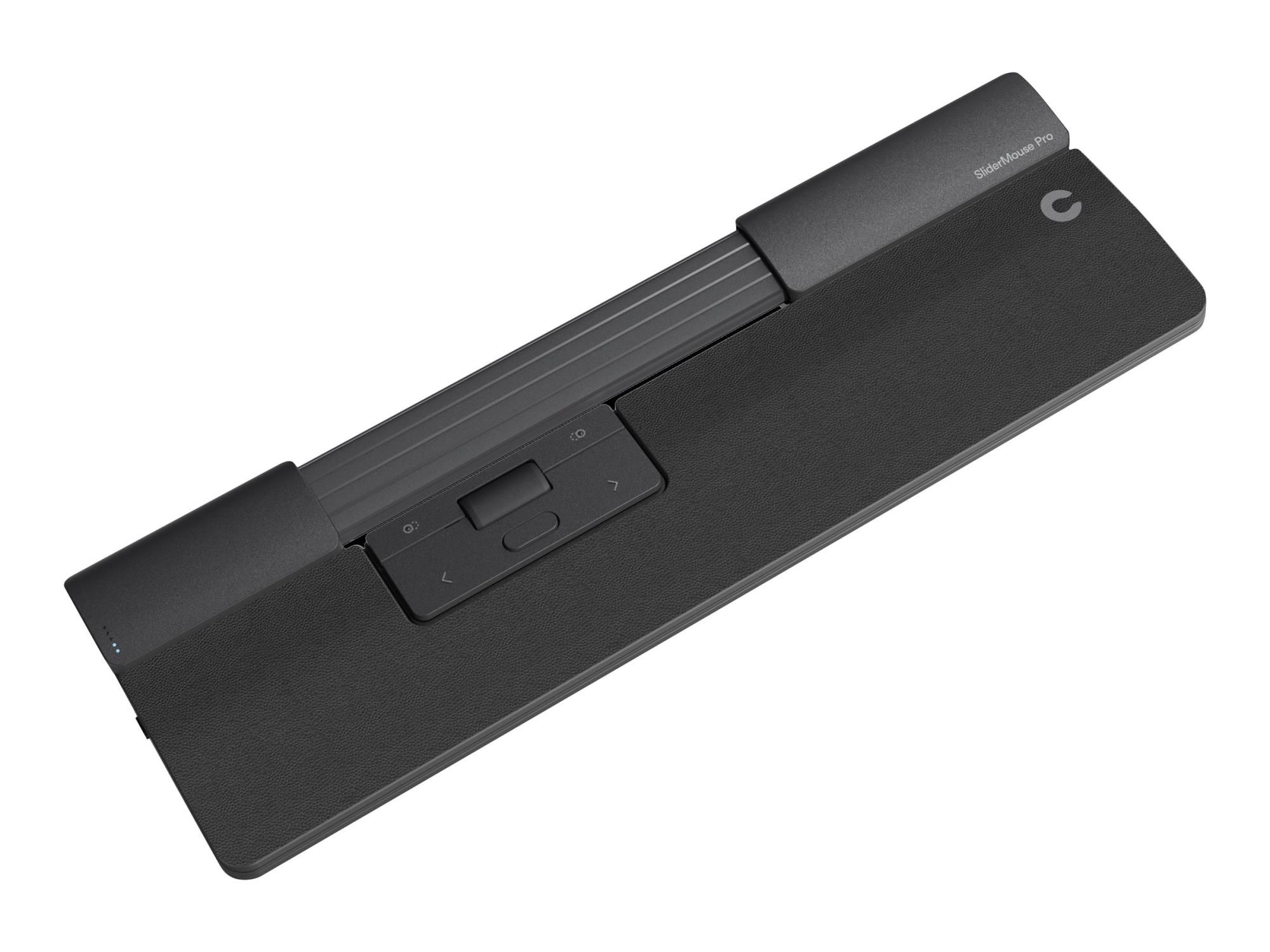 Contour SliderMouse Pro - Zentrale Maus - mit schmaler Armauflage und veganem Leder