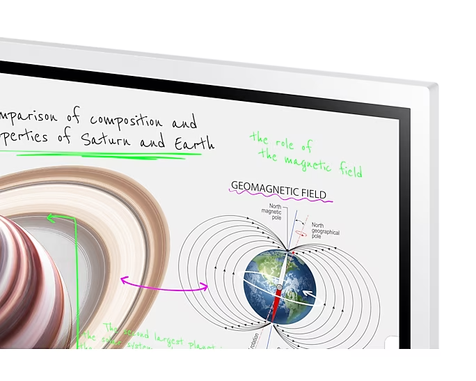 Samsung Flip Pro WM55B - 138.68 cm (55") Diagonalklasse WMB Series LCD-Display mit LED-Hintergrundbeleuchtung - Bildung / Geschäftswesen - mit Touchscreen (Multi-Touch)