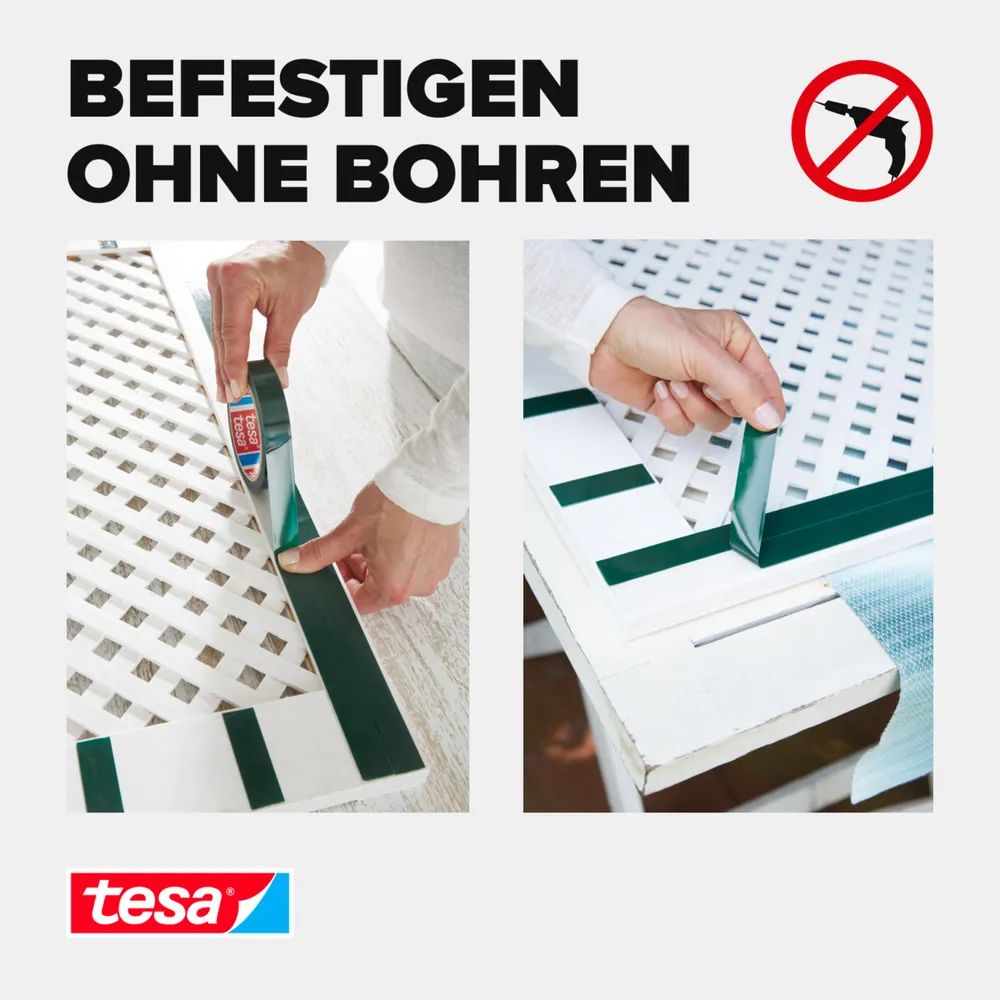 tesa® Powerbond OUTDOOR – 5m x 19mm, wetterfest & stark haftend