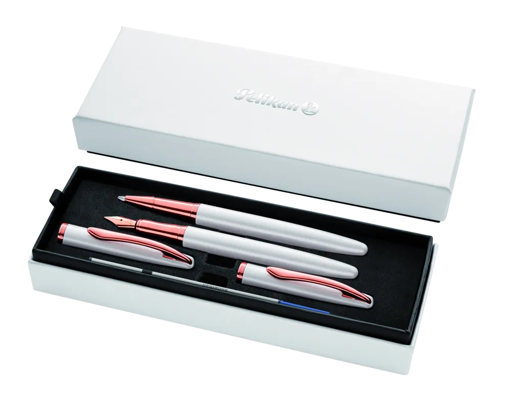 Pelikan Füllhalter & Roller Jazz® Noble Elegance im Set, Pearl