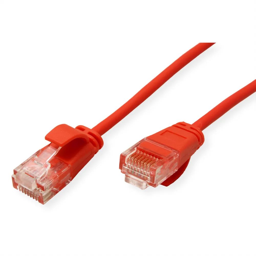 ROLINE UTP DataCenter Patchkabel Cat.6A (Class EA), LSOH, slim, rot, 5 m
