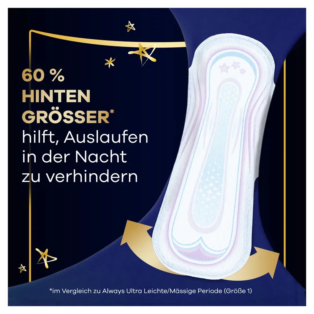 always Ultra Binde - Größe 4 - Secure Night mit Flügeln BigPack 16