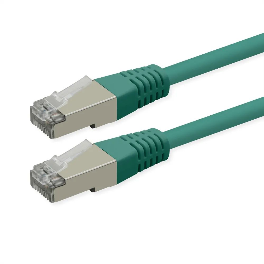 ROLINE Patchkabel Cat.6 (Class E), PoE, S/FTP (PiMF), grün, 5 m