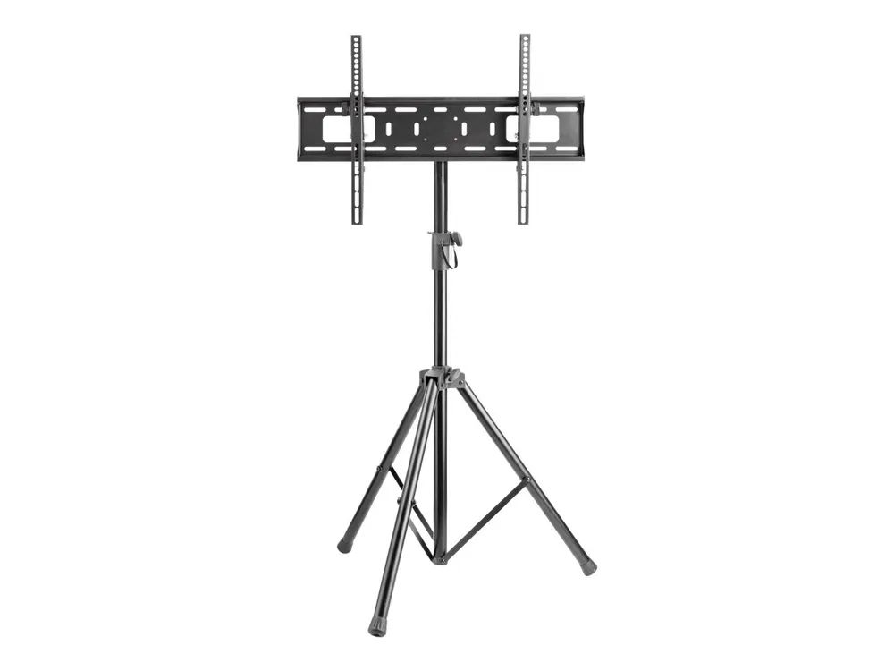 Techly Aufstellung - Stativ - für Flachbildschirm - Kunststoff, Stahl - Schwarz - Bildschirmgröße: 94-177.8 cm (37"-70")