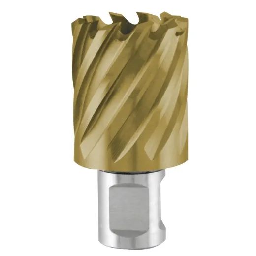 TERRAX by RUKO Kernbohrer HSS TiN mit Weldonschaft (3/4") 30,0 mm