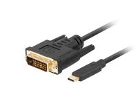 Lanberg CA-CMDV-10CU-0030-BK - 3 m - USB Typ-C - DVI-D - Männlich - Männlich - Gerade