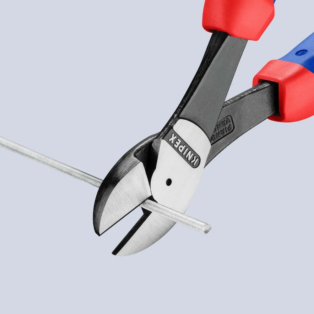 KNIPEX Kraft-Seitenschneider mit Comfort-Griffen schwarz atramentiert 250 mm