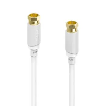 Hama Koaxialkabel für Kabelrouter, Netzwerk, F-Stecker, 75 , 120 dB, 3,00 m