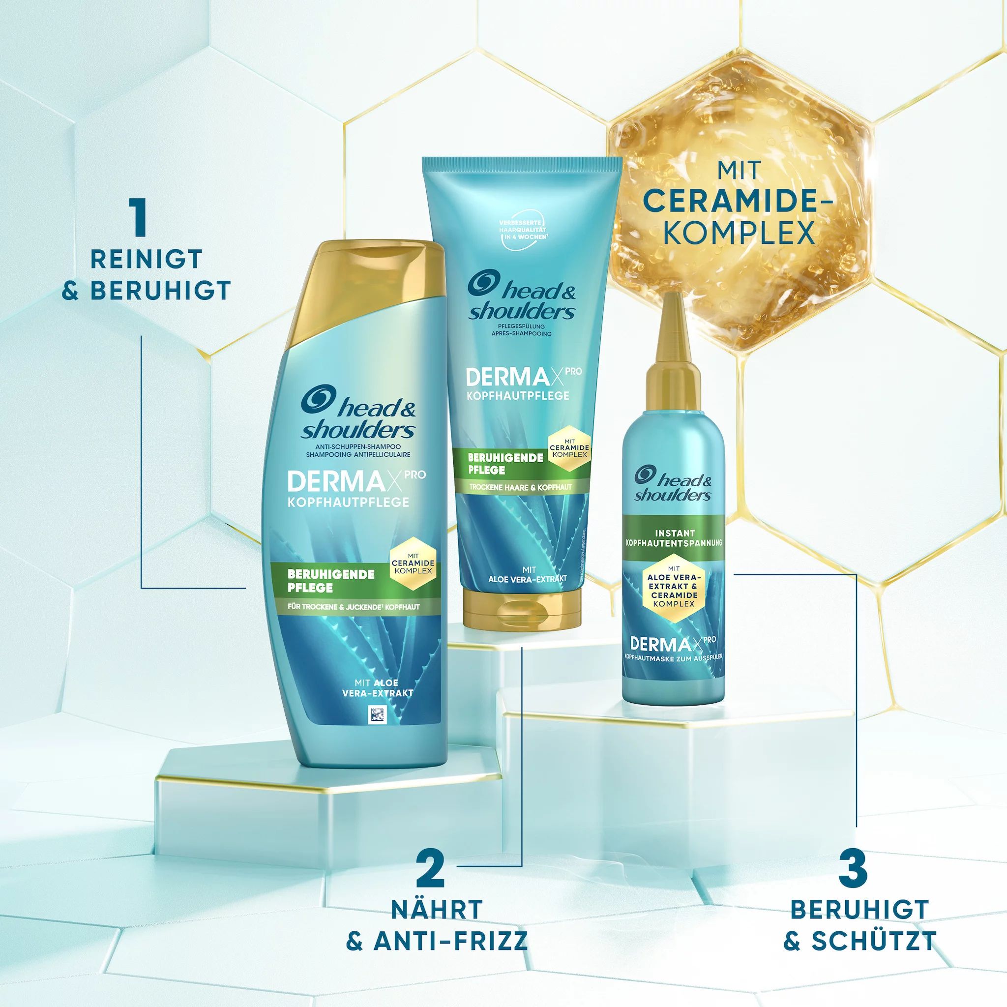 Head & Shoulders Derma X Pro Shampoo Beruhigende Pflege 2x250ml