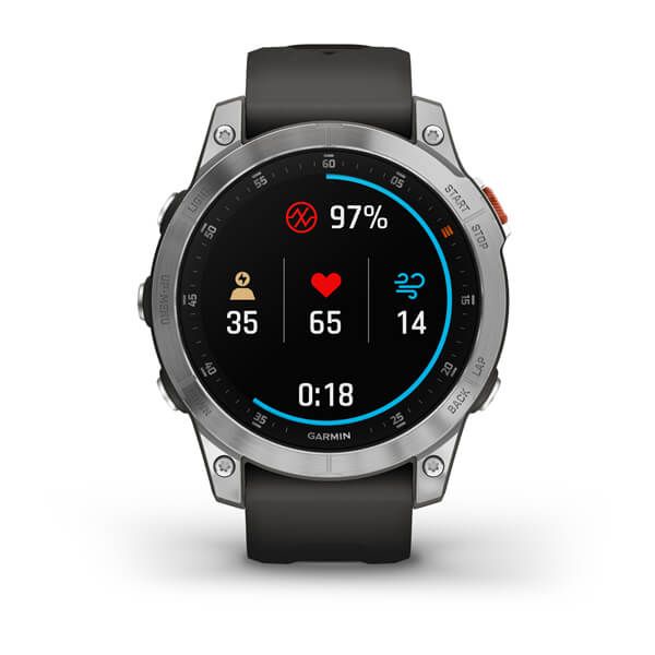 Garmin Epix, 22 mm, Schiefergrau/Silber