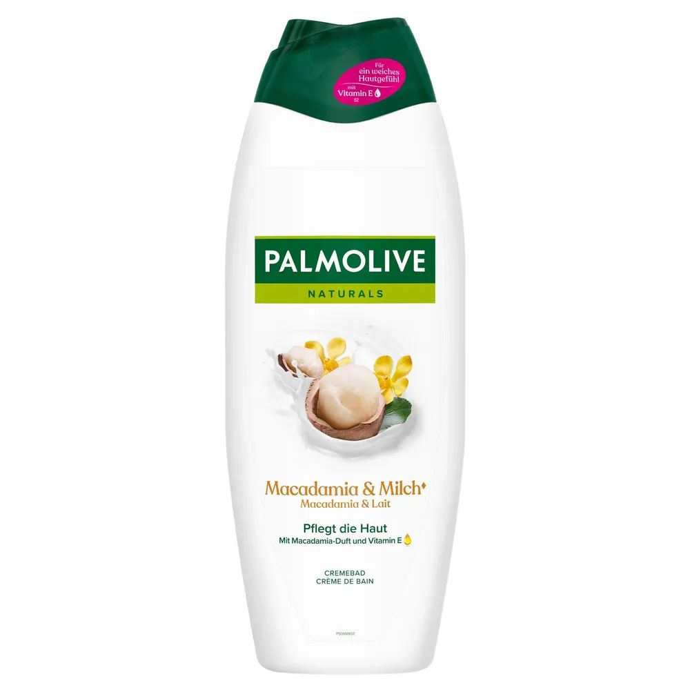 Palmolive Naturals Macadamia & Kakao Cremebad 650ml - mit Feuchtigkeitsmilch und Macadamia- und Kakao-Duft