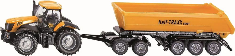 Sieper GmbH SIKU JCB Traktor mit Dolly und Kippmulde