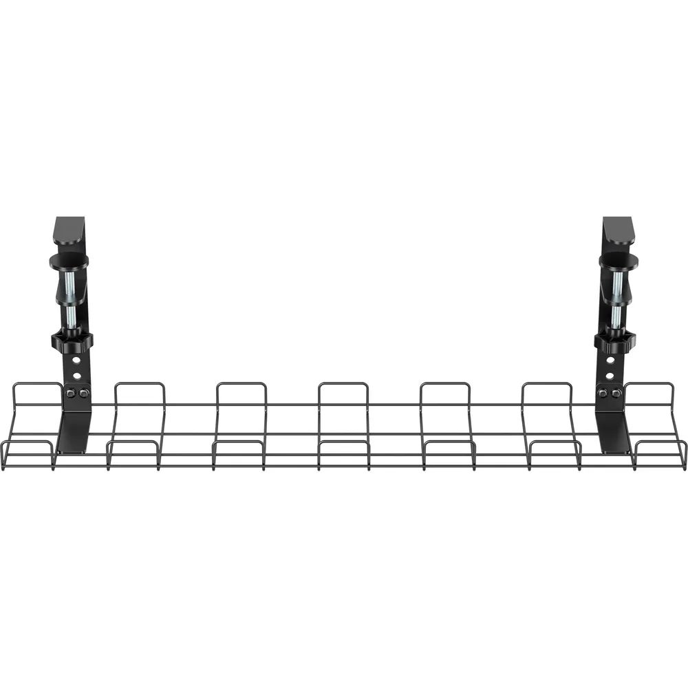 InLine Kabelführungs-Gitter 60cm für Tischmontage mit Schraubklemmen - schwarz
