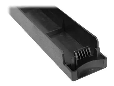 Lanberg Rack - Leerkonsole - Schwarz - 1U - 48.3 cm (19")