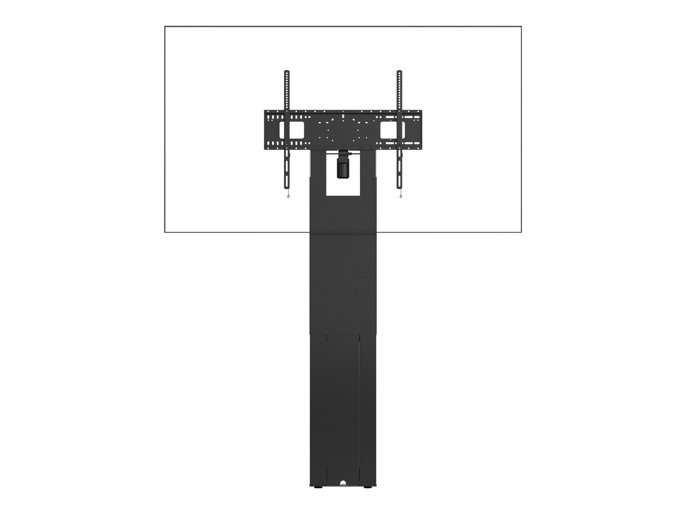 Vision Befestigungskit (VESA-Halterung, 2 Wandhalterungen, Bodenständer, extra stark) - motorisiert - für Flachbildschirm - Stahl - mattschwarz - Bildschirmgröße: up to 248.9cm (up to 98")