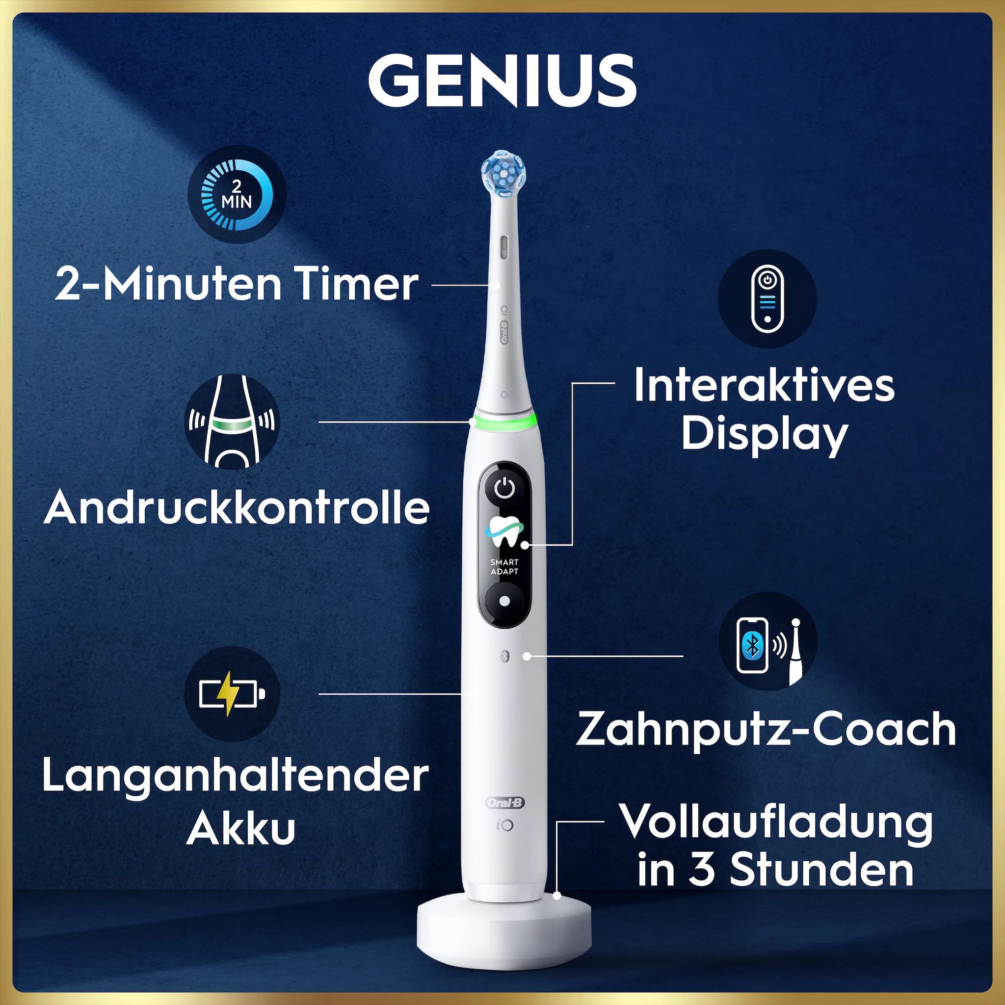 Oral-B iO Series 9, White Alabaster Luxe Edition