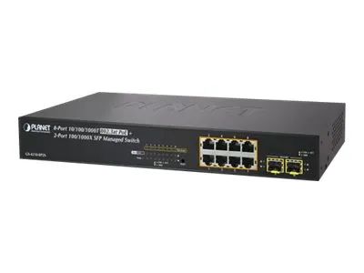 Planet GS-4210-8P2S - Switch - L4 - managed - 8 x 10/100/1000 (PoE+)
