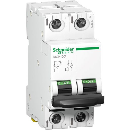 Schneider Electric IC60H-DC 2P 2A C U/C 10KA / SCHN.E A9N61522