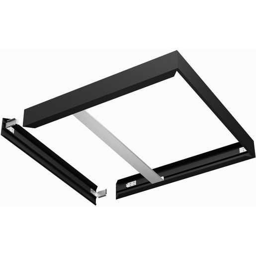 Ledvance AUFBAURAHMEN M625 H75 SCHWARZ / LEDVAN SURFACE MOUNT KIT 4058075834354