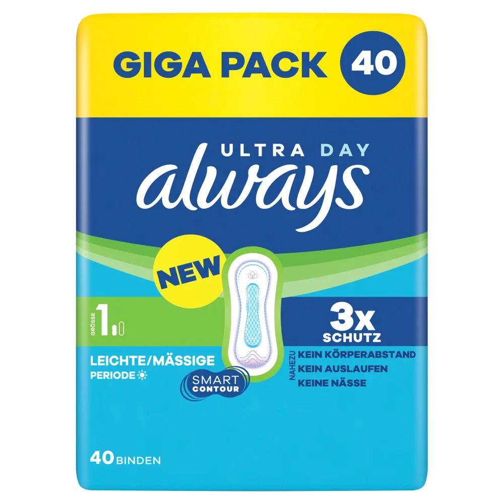 always Ultra Binde - Größe 1 - Normal Gigapack 40