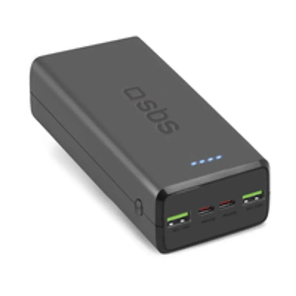 SBS TTBB30000PD20K - 30000 mAh - Lithium Polymer (LiPo) - Adaptive Fast Charging - Schwarz