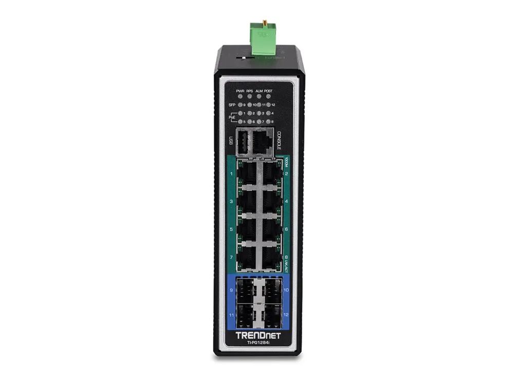TRENDnet TI-PG1284I - Switch - L2+ - managed - 8 x 10/100/1000 (PoE+)
