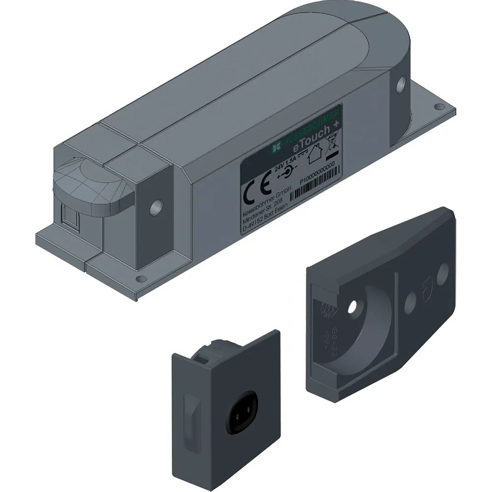 PEKA Öffnungssystem E-Touch+ Hochschrank Standard Anthrazit