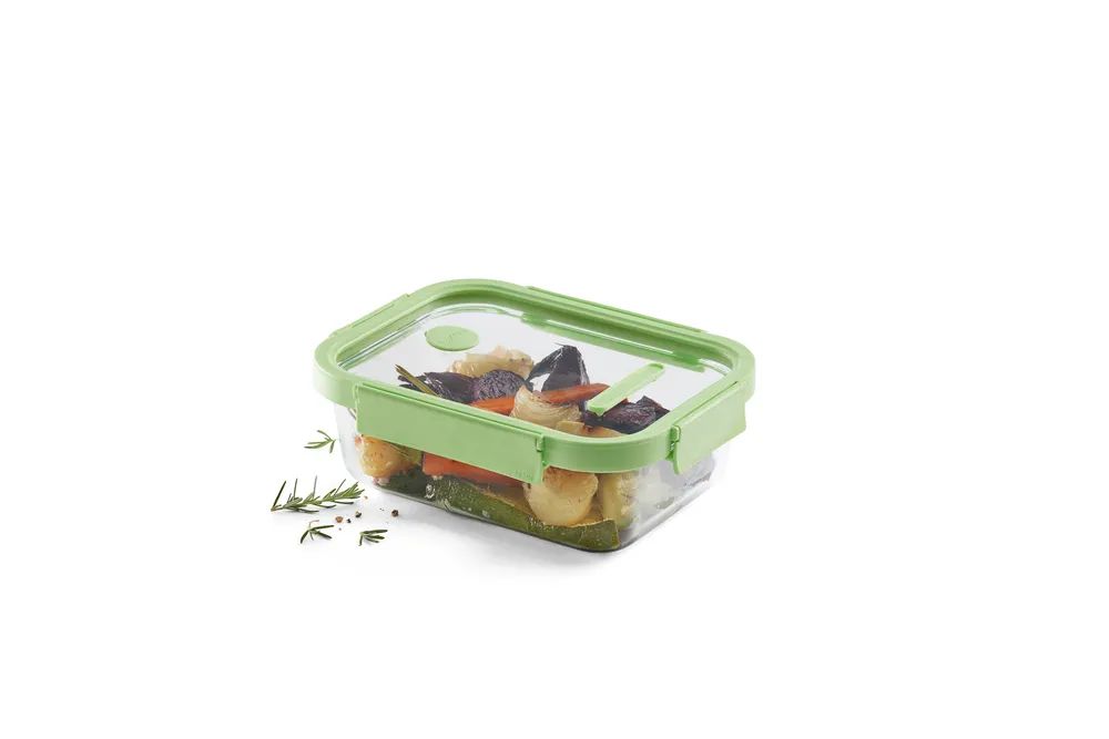 Lékué Rechteckiges Vorratsglas, 1520 ml - Green