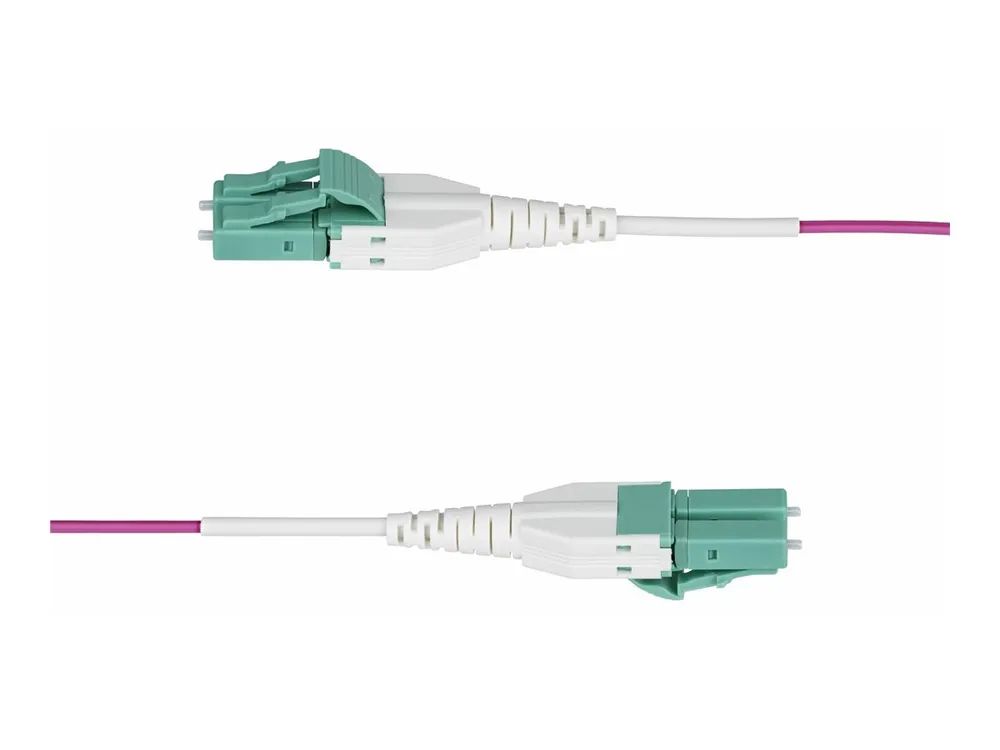 StarTech.com 10m (33ft) LC/LC (UPC) OM4 Multimode Fiber Optic Cable, OFNR - Patch-Kabel - LC/UPC Duplex Multi-Mode (M)