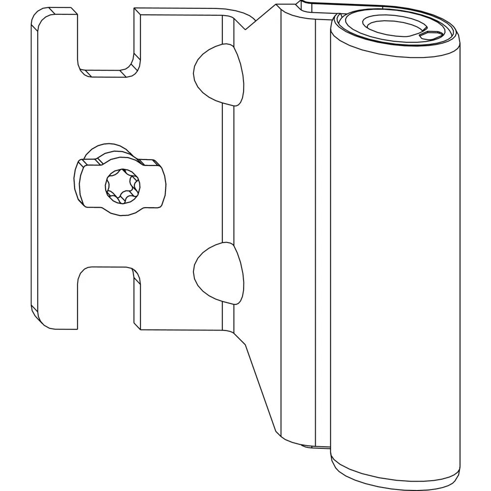 MACO Bandwinkel AS/PVC 12/18- 9 mm, 120 kg, silber (54706)