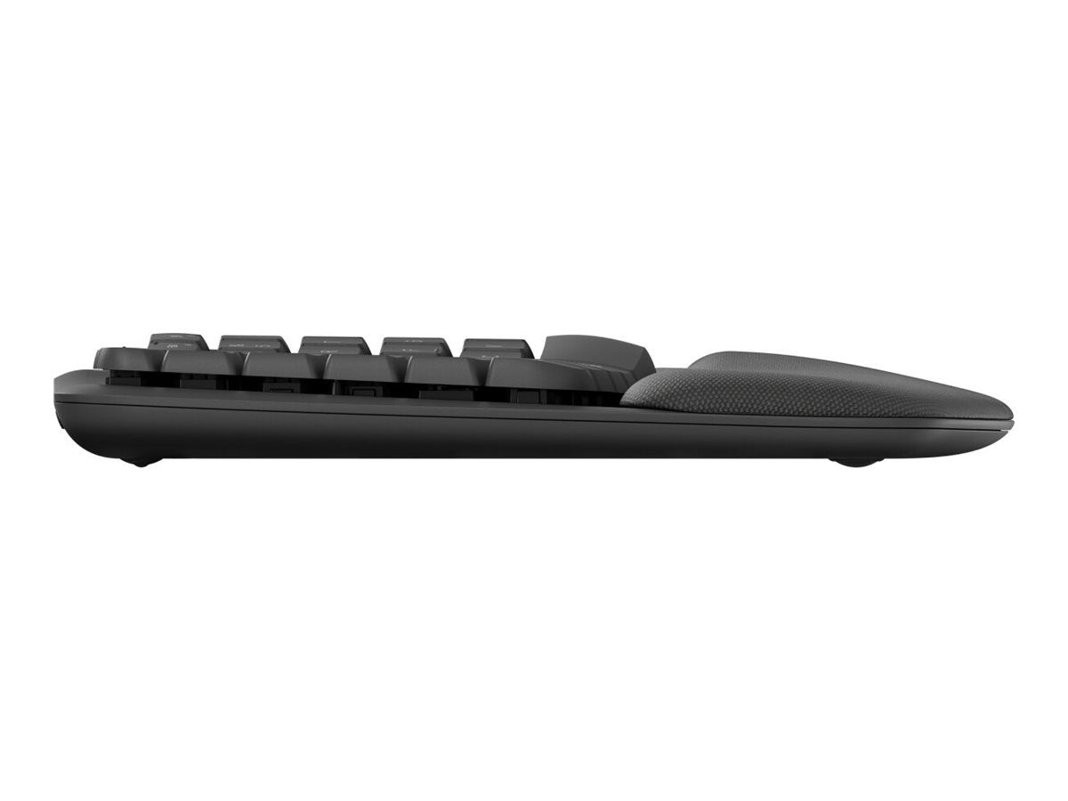 Logitech Wave Keys - Tastatur - mit gepolsterter Handgelenkauflage