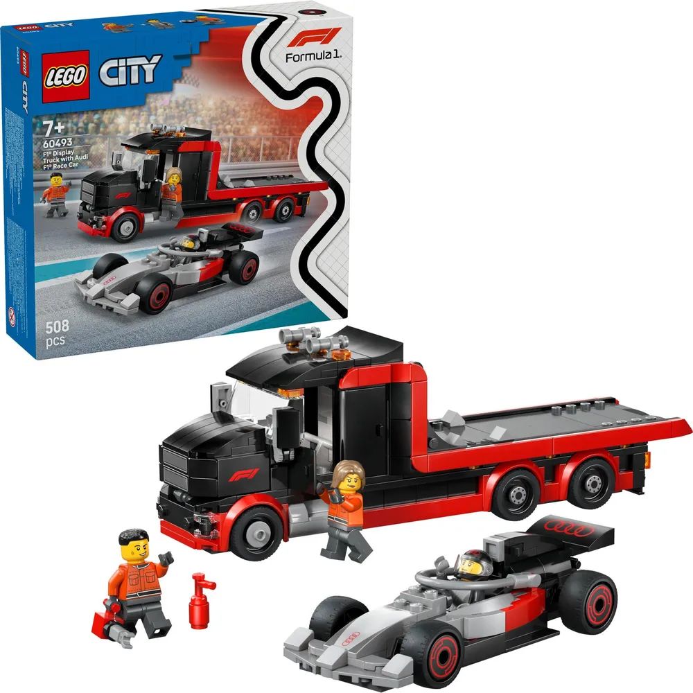 LEGO 60493 City F1 Truck mit Audi Rennwagen