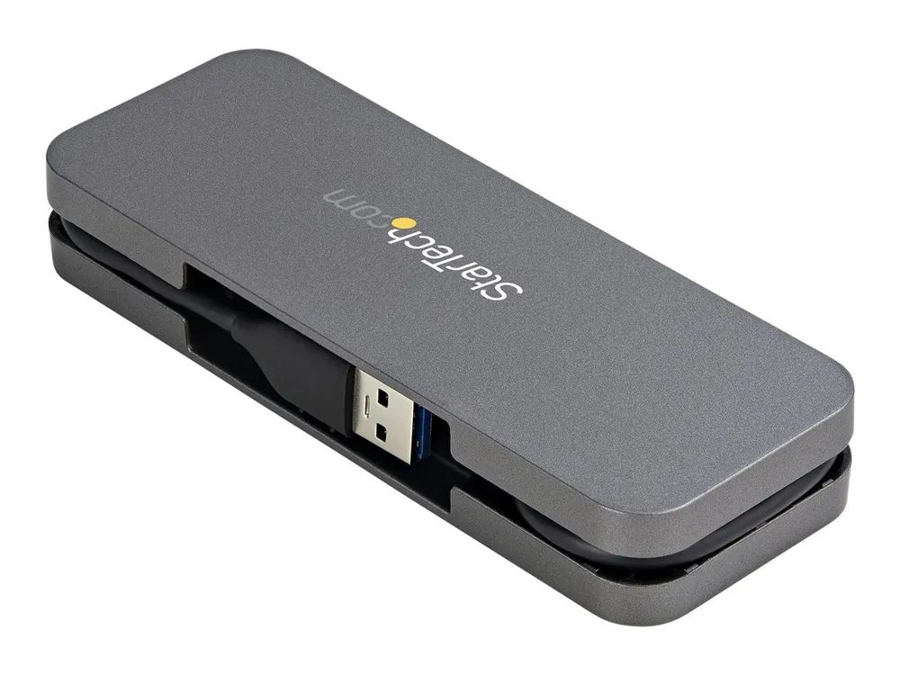 StarTech.com 4 Port USB 3.0 Hub - SuperSpeed 5 Gbit/s USB 3.1 Gen 1 Type-A Verteiler - USB Bus Powered - 28cm USB Host Kabel (HB30AM4AB)