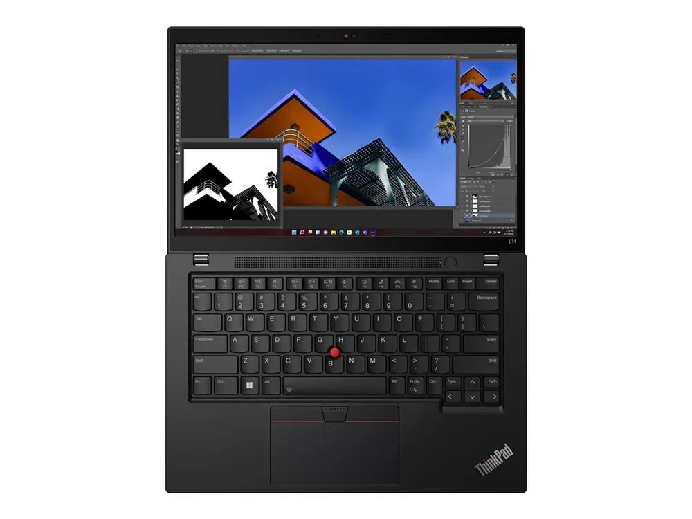 Lenovo ThinkPad L14 Gen 4 21H1 - 180°-Scharnierdesign - Intel Core i3 i3-1315U / 1.2 GHz - Win 11 Pro - UHD Graphics - 16 GB RAM - 256 GB SSD TCG Opal Encryption 2, NVMe - 35.6 cm (14")