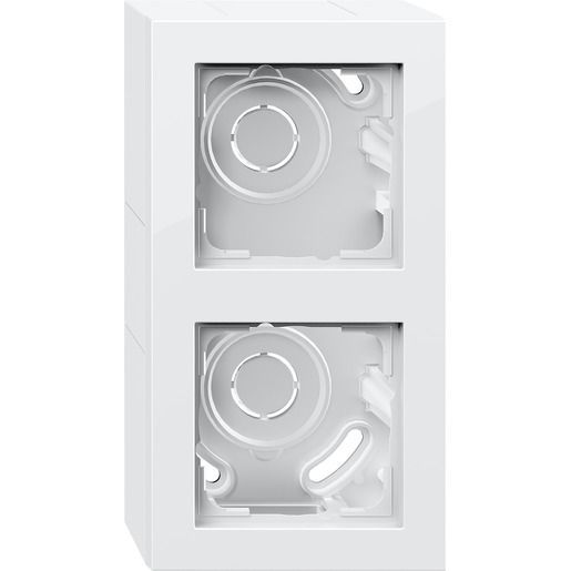 Gira AP-GEHÄUSE E2 RWS GLÄNZEND / GIRA 106229 2FACH+RAHMEN 106229