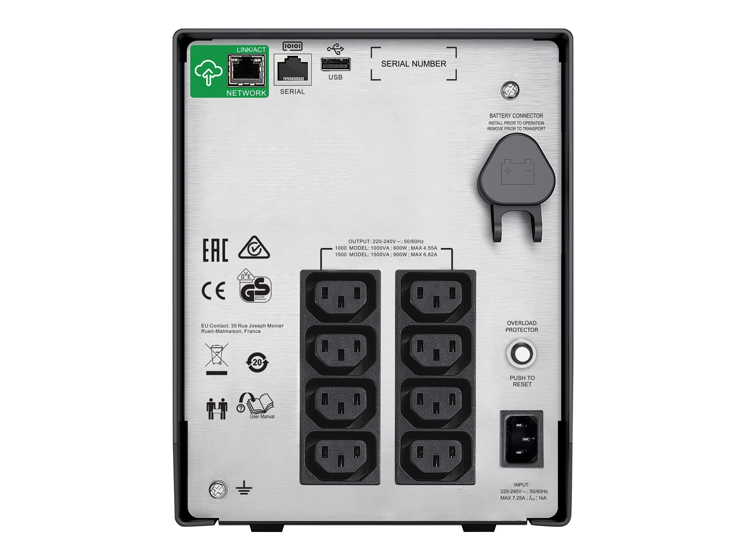 APC Smart-UPS SMC1000IC - USV - Wechselstrom 220/230/240 V