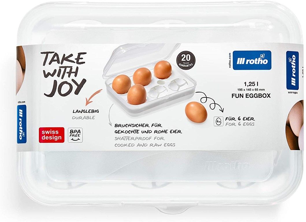 Rotho Transportbox für 6 Eier FUN
