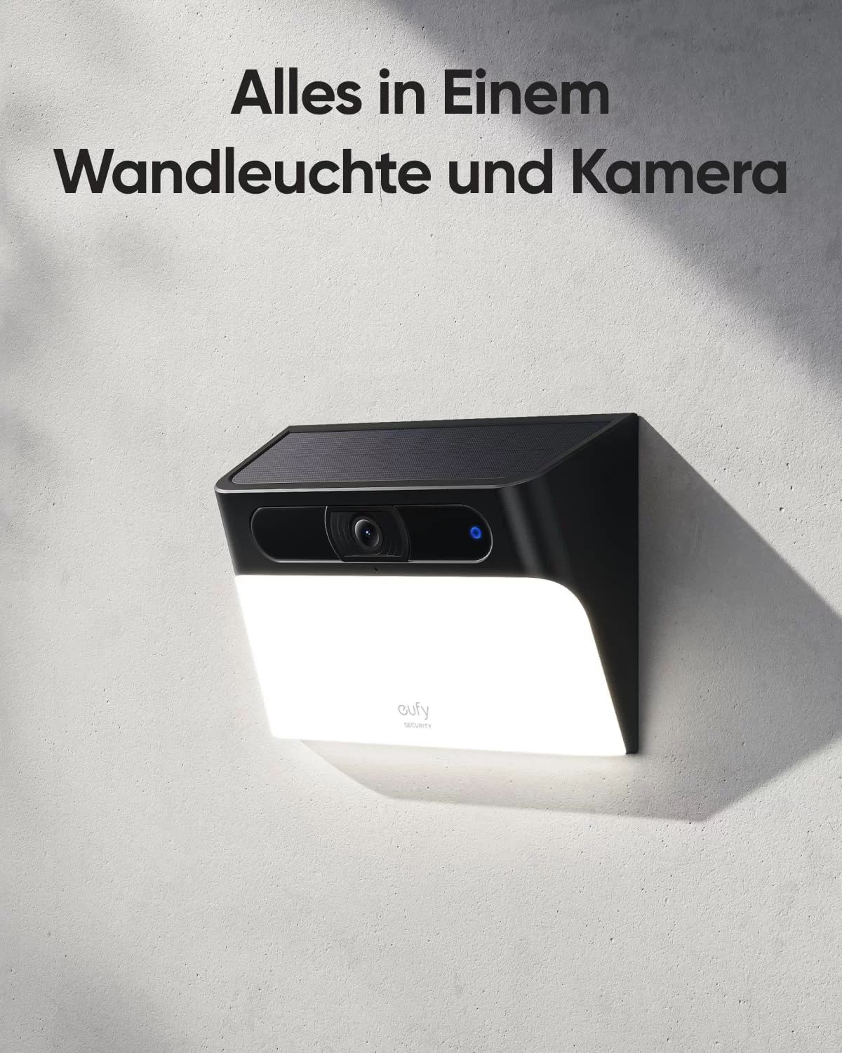 eufy Solar Wall Light Cam S120 - Netzwerk-Überwachungskamera - witterungsbeständig