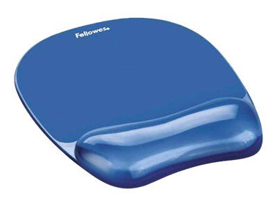 Fellowes Gel Crystal - Mauspad mit Handgelenkpolsterkissen
