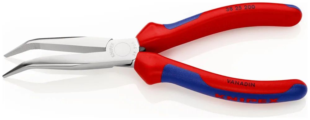 KNIPEX Mechanikerzange mit Mehrkomponenten-Hüllen verchromt 200 mm